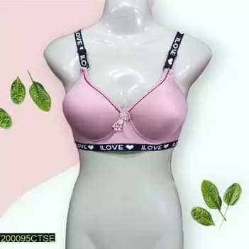 Pink silk bra's